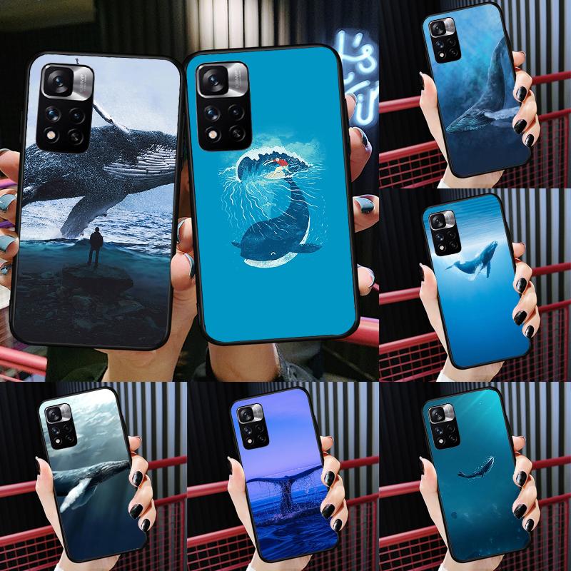 Blue Whale Case For Xiaomi Redmi 14C 13C 10C 12C Redmi Note 13 14 Pro 12 11 9 10 9S 10S 11S 12S Cover