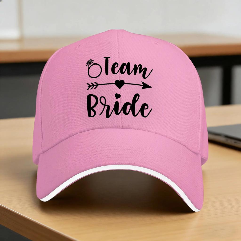 Bride  Bride Squad Tribe Matching Casual Baseball Cap Summer Trucker Hat Tennis Skate Snapback Cap Unisex Unisex Baseball Caps