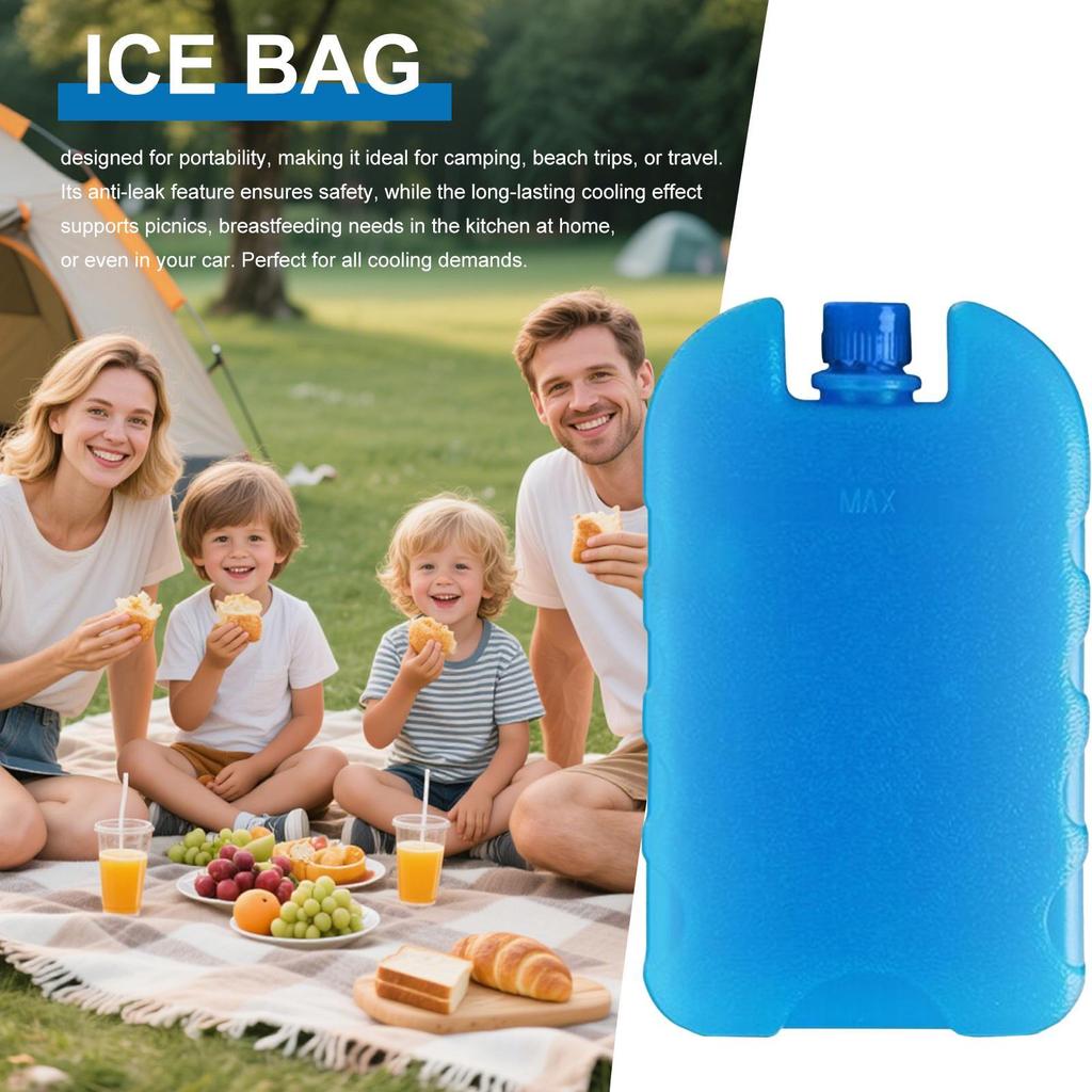 Reusable Ice Box New Keep Fresh Refrigeration Refrigerated Shipping Cooling Box PE Picnic Cooler Box Freezer Ice Cooling Packs