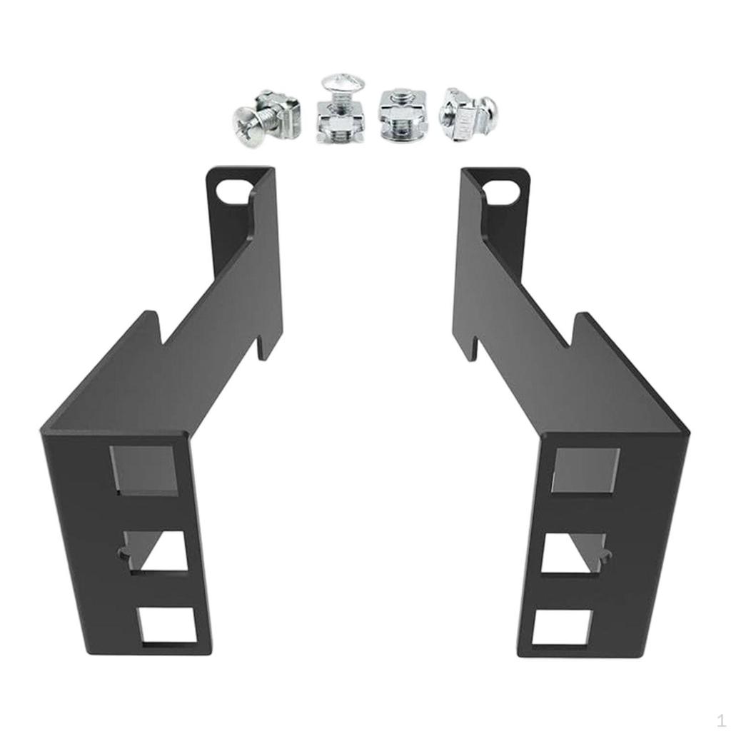 1U Server Rack Depth Extend Recessed Adapter Sturdy Versatile Hardware Portable Carbon Steel