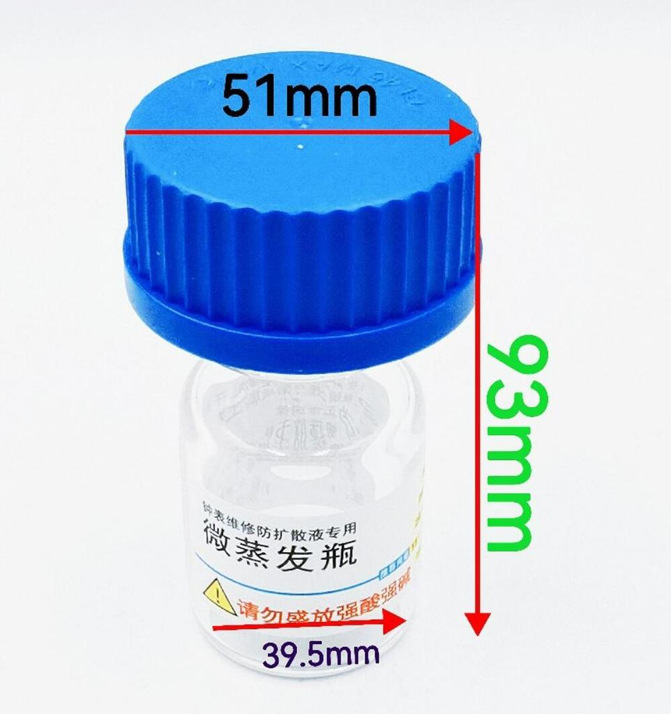 Anti-scattering Bottle for Professional Watch Repair Lightweight Glass Bottle Blue For Moebius No 8940,8941, 8950, 8951 Watch Oi