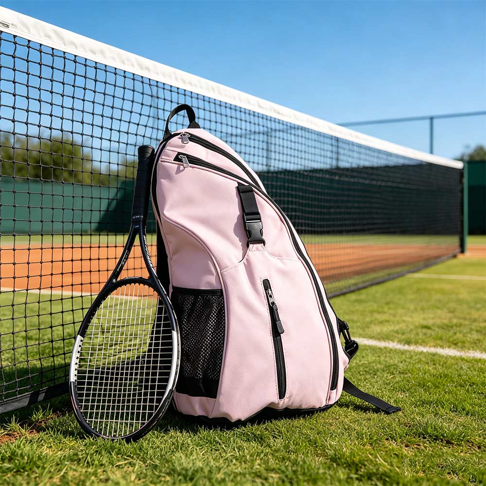 Waterproof Tennis Racket Carrying Bag Zipper Closure Racquet Cover Bag  Home Fitness