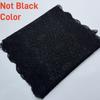 22.5cm Wide Elastic Lace Trim, Scallopped Stretchy Trim Lace for Lingerie, Underwear, Bra, Dress, Garment, Home Decor, Crafting  (Blackish Gray)