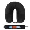 Travel Neck Pillow with Fillable Clothing U-Shaped Pillowcase Extra Storage Bag Velvet Neck Pillow Cover for Airplane Travel Take A Nap