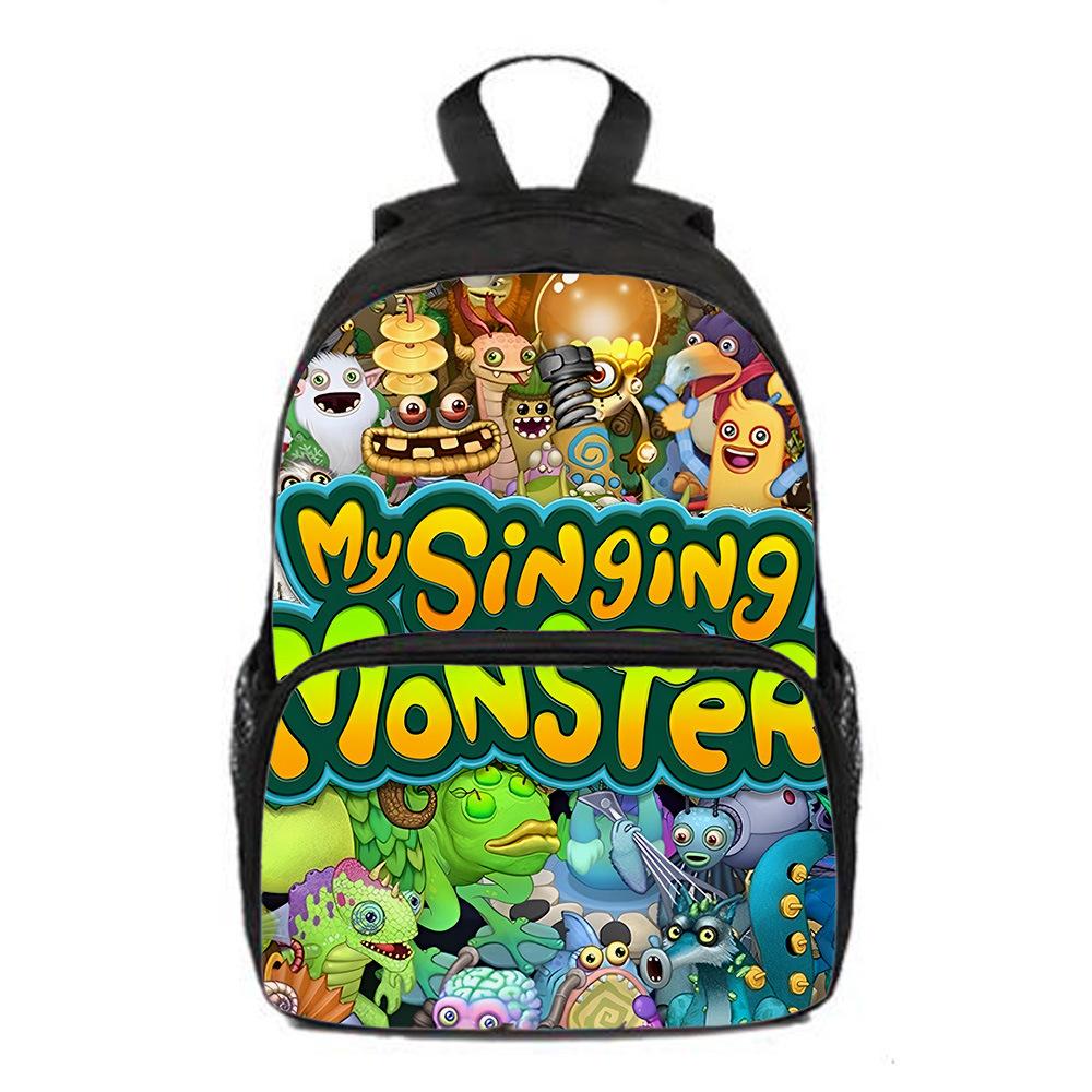 Zaino per Bambini Scuola Primaria e Materna Nuovo My Singing Monsters Concerto dei Mostri Zaino, Zaino Regalo