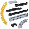 High-tech Building Blocks 3743 87761 6630 64781 24121 18940 18942 6574 78442 DIY Bricks Technical Gear Rack MOC Parts
