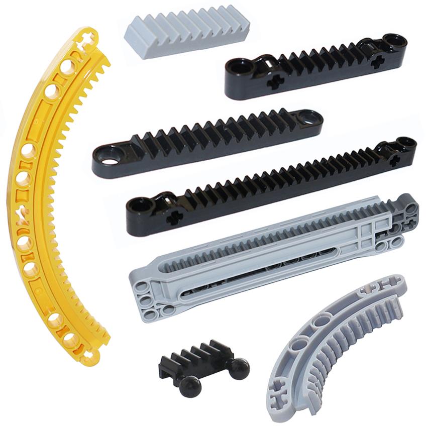 High-tech Building Blocks 3743 87761 6630 64781 24121 18940 18942 6574 78442 DIY Bricks Technical Gear Rack MOC Parts
