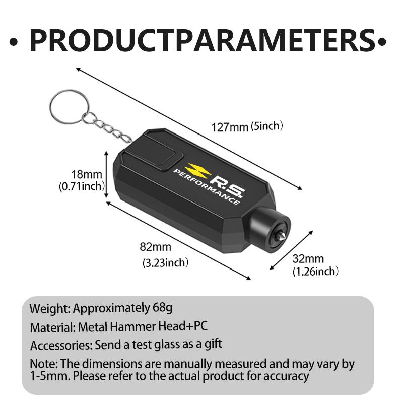 Portable Car Safety Hammer Window Breaker Seat Belt Cutter Tool For Renault Dacia RS Megan Scenic Logan Laguna Clio 3 4 Kadjar HH49