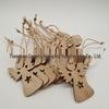 Boxed Wooden Christmas Snowflake Pendants: Laser-Engraved Hollow Ornaments