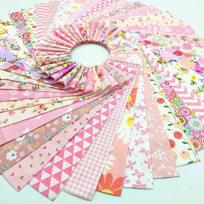 40Pcs Quilting Jelly Rolls Colorful Fabric Strips 6.5CM Sewing Craft DIY Cotton Quilting Strips Patchwork Fabric Floral Printed