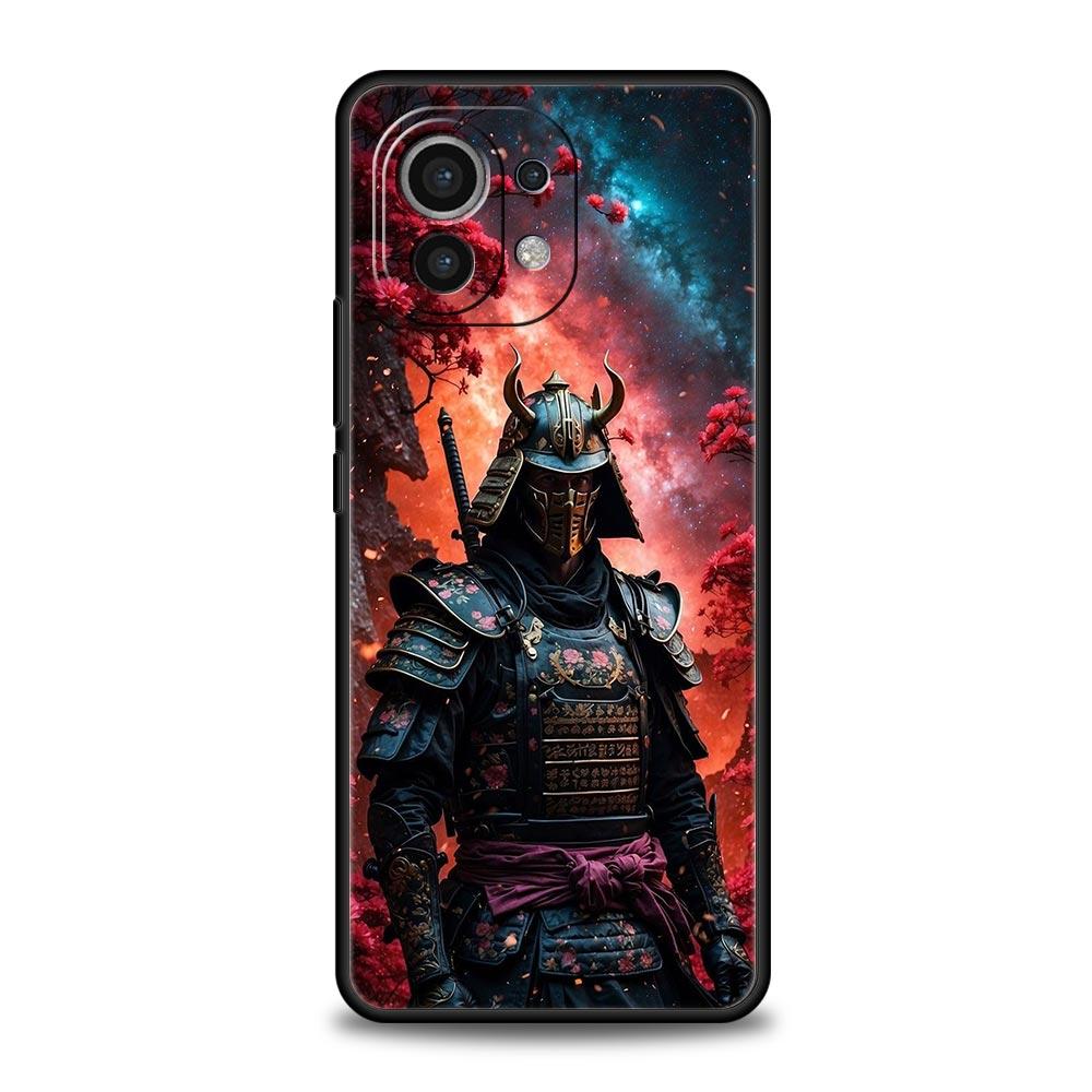 Japanese Samurai Art Phone Case For Xiaomi Mi 15 14 14T 13T 12T Pro 12 13 11 Lite 5G 11T Poco X6 X7 X5 Pro Soft TPU Cover