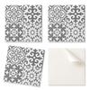 Set of Vinyl Tiles Easy Installation Decorative Patterns On Tiles 4x50x50 Cm