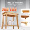 Bamboo Shower Bench 19.1 X 11.3 X 18.3 In Shower Stool Chair for Bathroom