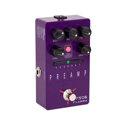 FLAMMA FS06 Digital Preamp Pedal Cabinet Simulation 7 Models Saveable Preset Slots Digital Preamp Pedal Built-in