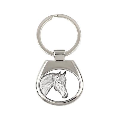 Bay Horse - Keychain with a Horse, Keychain with a Print, Personalized Pendant from the Brand