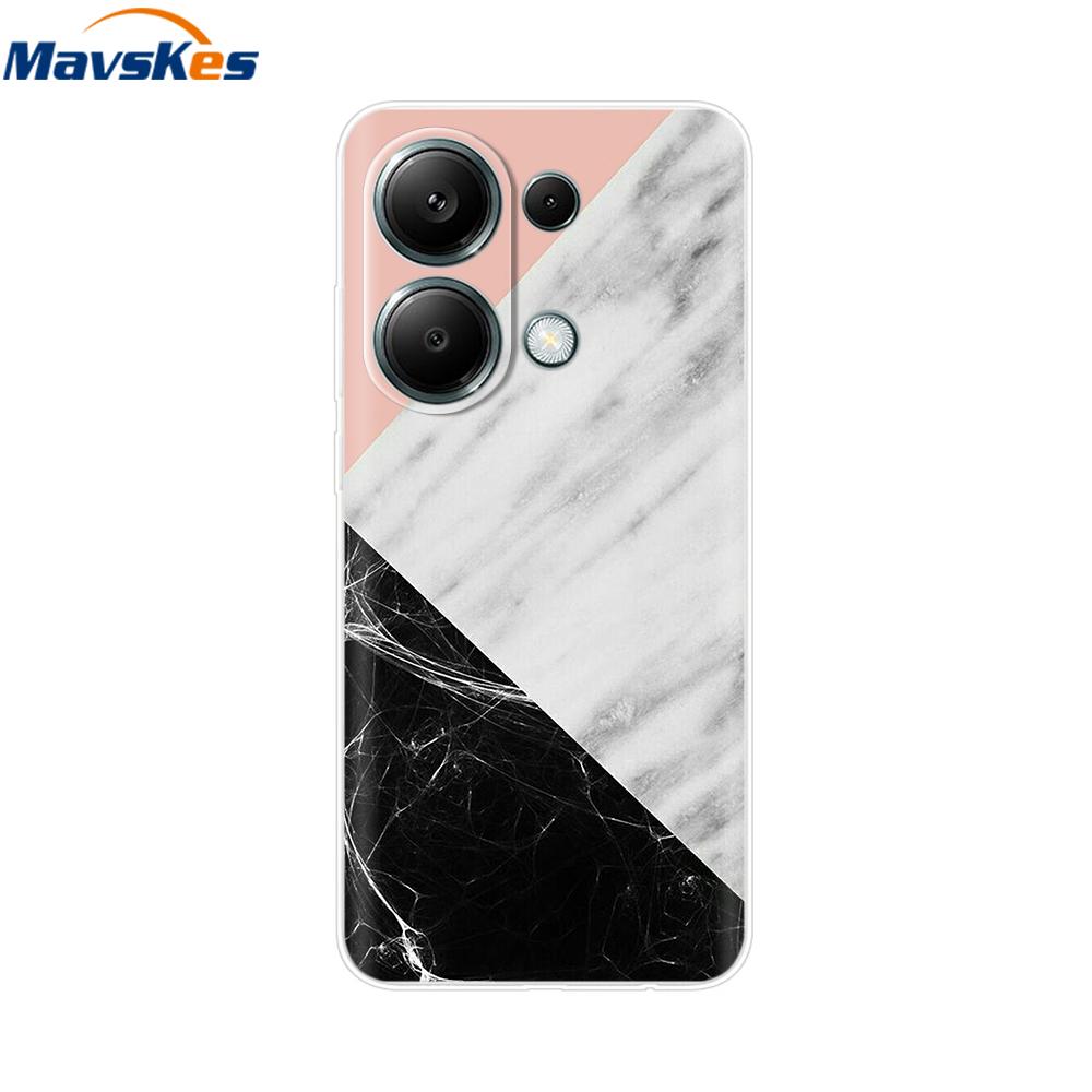 For Poco M6 Pro Case For Xiaomi Poco M6 Pro 4G Cover Fundas Coque Camera Protector Soft Silicone Phone Back Case For Poco M6 Pro