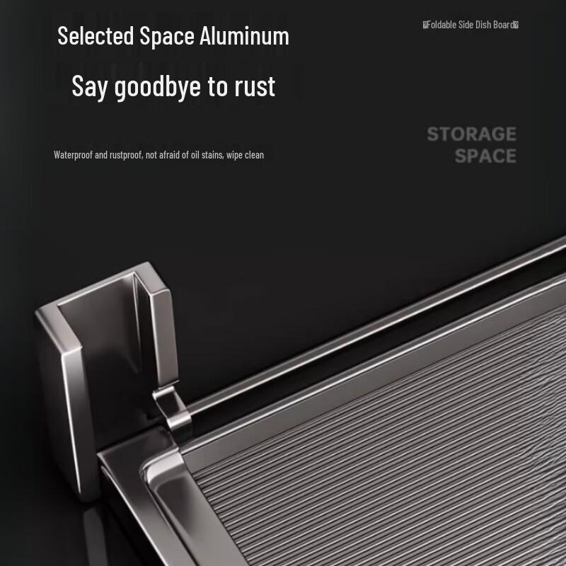 Foldable 3-Tier Kitchen Prep & Storage Rack