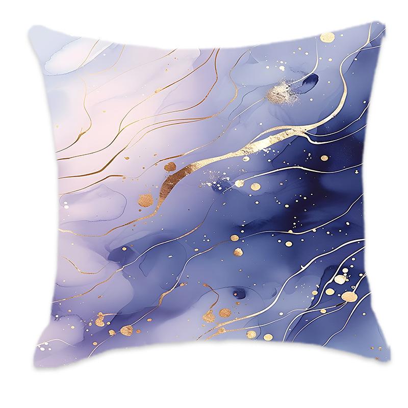 New Dreamy Gold, Pink, Blue and Purple Gradient Color Pillow Back Home Bedroom Bedside Sofa Cushion