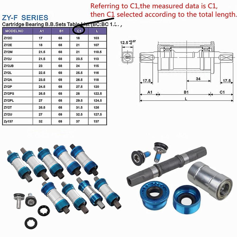 Outdoor Sports Road Mountain Bike MTB Bearing Bottom Brackets Bicycle Axle Sealed Cartridge