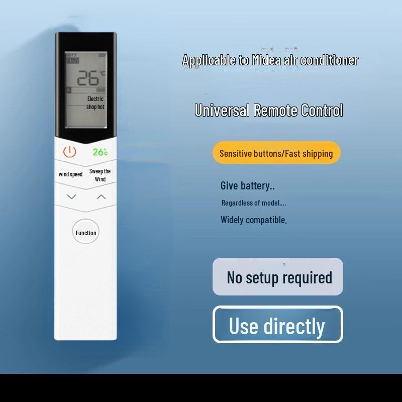 Universal Air Conditioner Remote Control for Gree, Midea, Hualing, Haier, Handian, Chigo, and More Major Brands