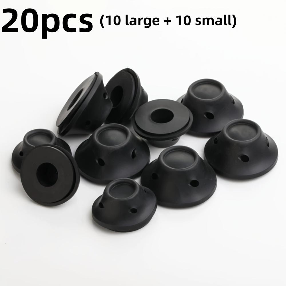 

20 шт. силиконовых бигуди для волос, формы гриба и колокольчика, без повреждений для нормальных волос женщин, удобный для ленивых инструмент для укладки во сне, инструмент для завивки волос, сделай сам 20pcs(10L+10S） чёрный