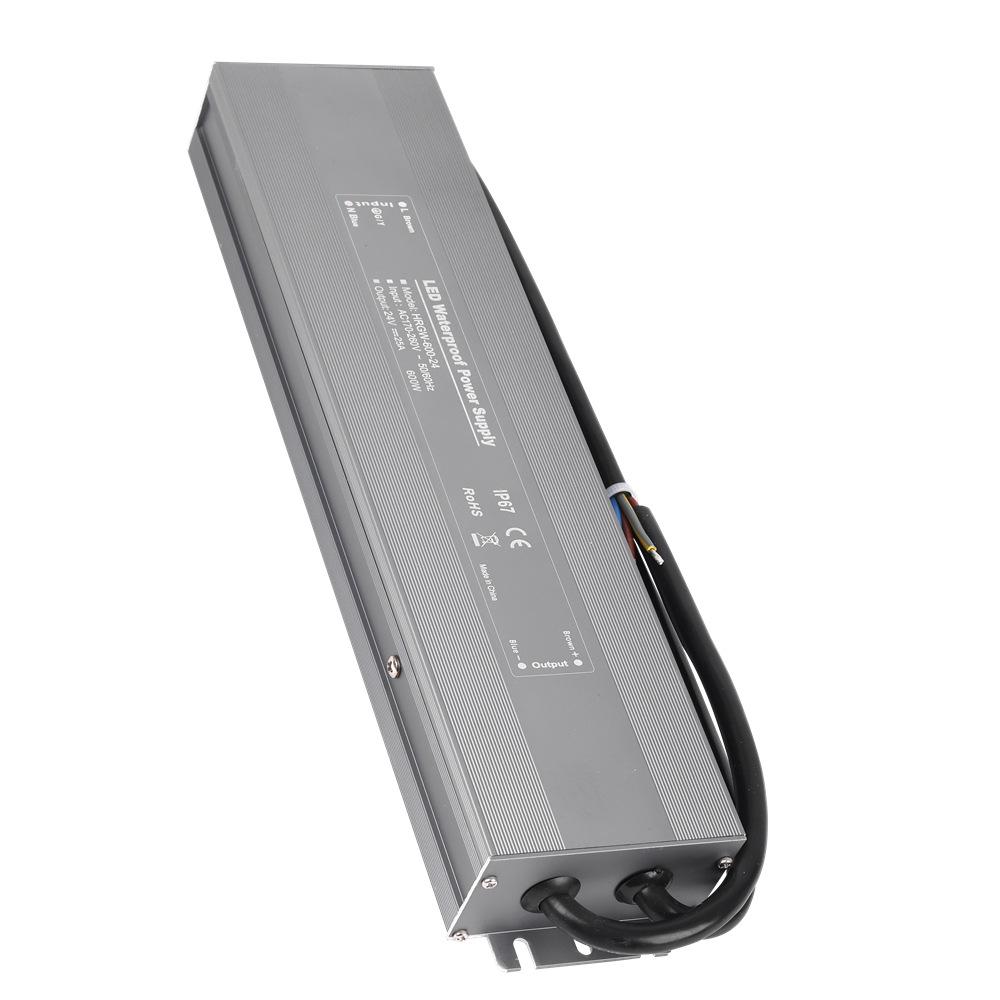 High-Efficiency Waterproof LED Power Supply for Outdoor Lighting, Constant Voltage 12V/24V