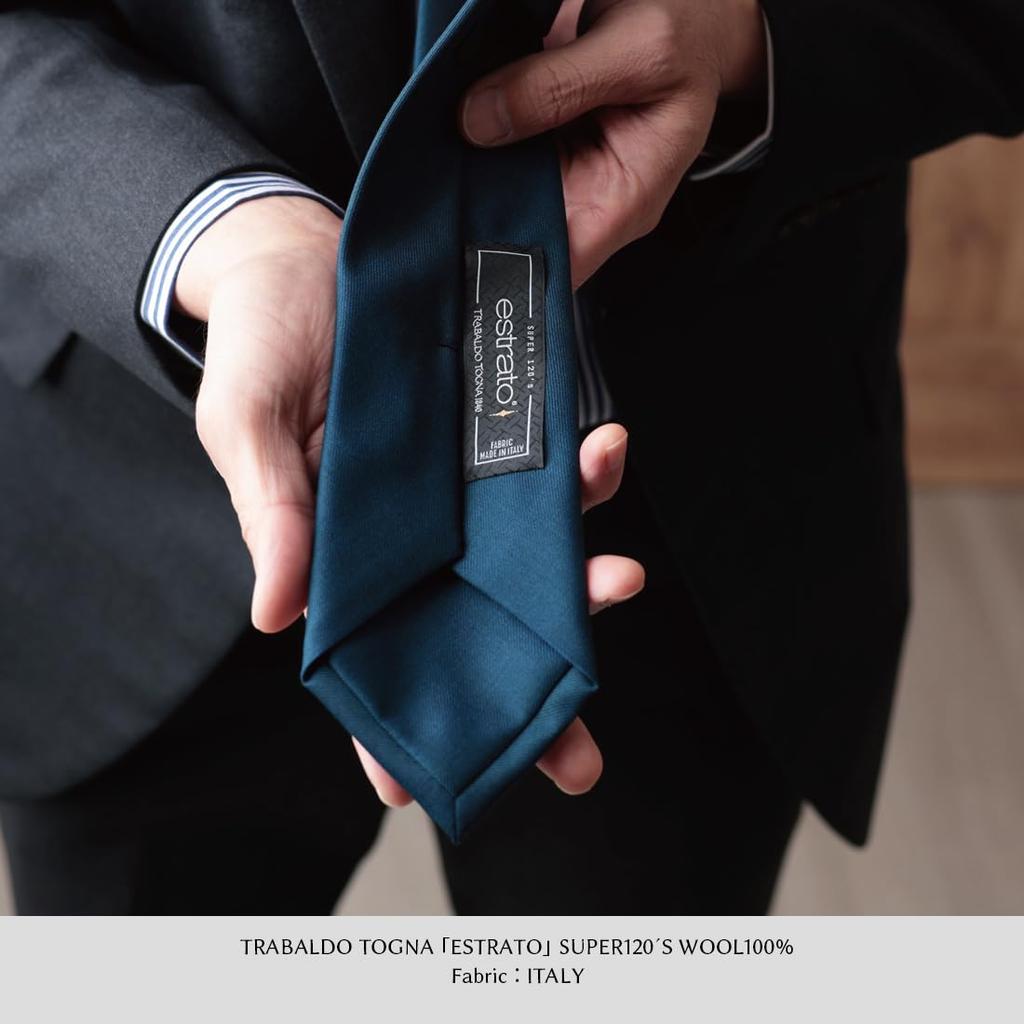 [Y&TAILOR] Wool Necktie, 6 Colors, Solid Color, TRABALDO TOGNA, Luxury Brand, Stylish Gift (Turquoise)