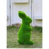 Giardino di Pasqua Statua di Coniglio Pasquale Decorazione in Resina Floccata Design a Tema Pasquale Texture Vellutata Resina Durevole