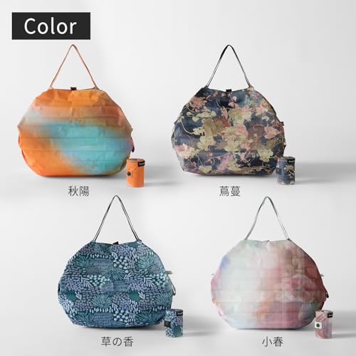 Myrna Shupatto Compact Bag, Medium (Dreamy Conservatory/Ivy), Shupatto Eco Bag (Made of 100% Recycled Fabric/Folds in One Go), Foldable, S489IL