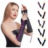 Sweet Long Ribbon Gloves Lolita Elastic Half Finger Gloves Elbow Long Cloth Women Gloves Prom Dress