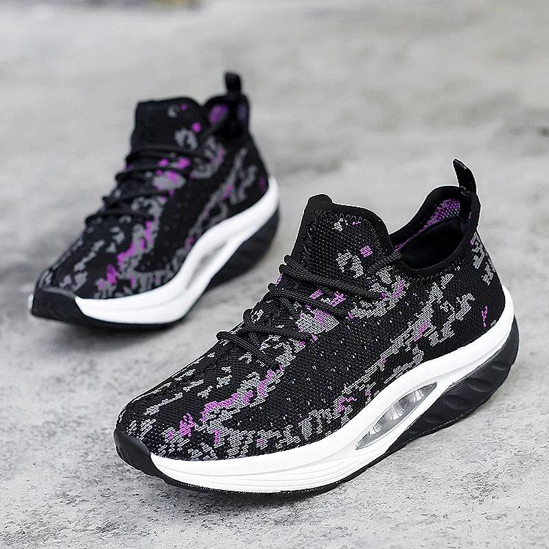 Fashion Spring New High Quali Women Vulcanized Shoes For Women Breathable Light Big Sneakers Non-slip Shoes Woman