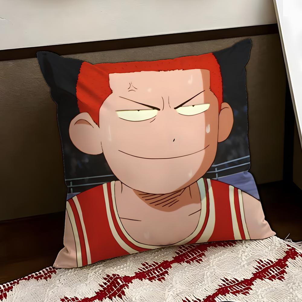 Anime SSlam DDunk Cushion Cover Reversible Soft Durable Pillow Cover Home Car MultiScene Use for Daily Comfort