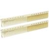 2pcs Professional Stainless Steel Haircut Comb Salon Hairdressing Comb Styling Tool