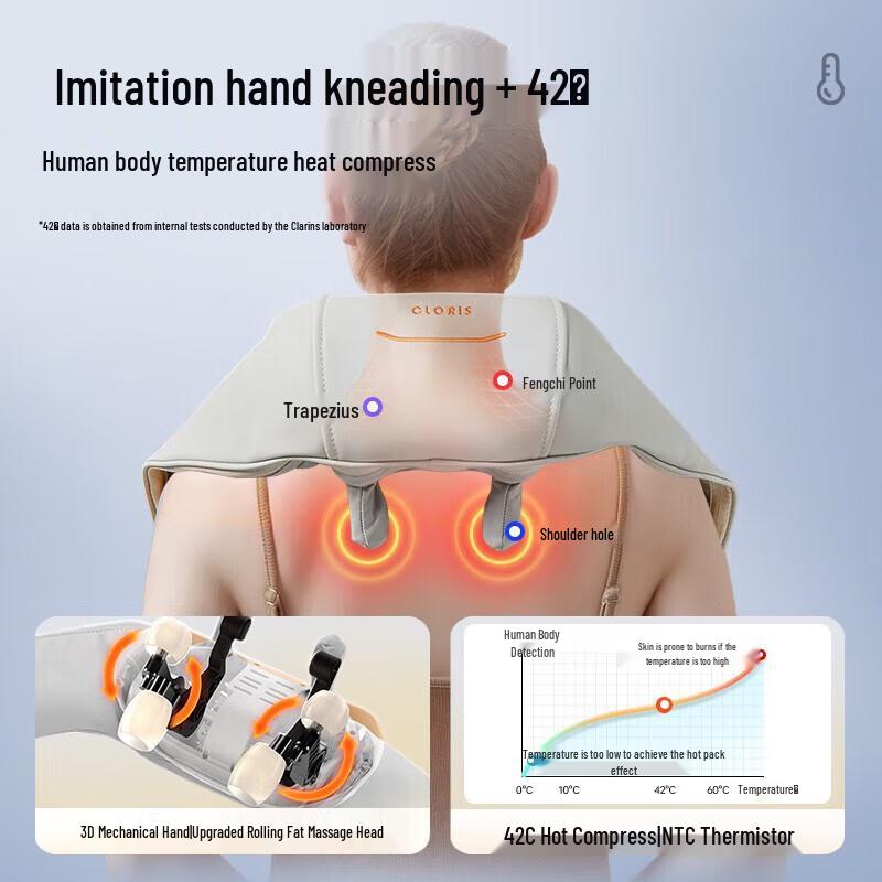 CLORIS Wireless Neck and Shoulder Massager D23D