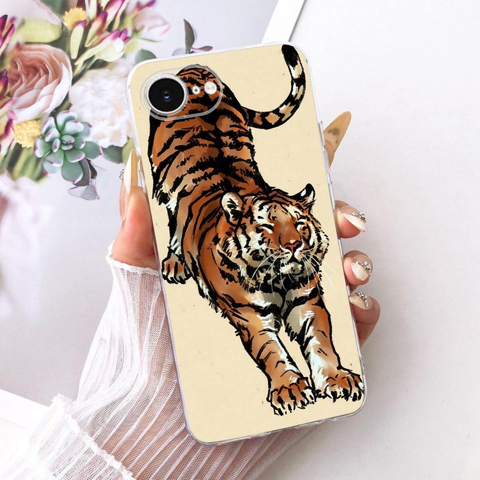 Transparent Cover For iPhone 16e Case Cute Kawaii Fashion Butterfly Funny Painted Casing A3212 A3409 A3410 A3408
