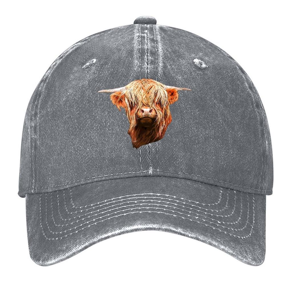 2026 Scottish Highland Cow Beauty Baseball Cap Beach |-F-| Custom Hat Icon Women's Hats 2025 Men's