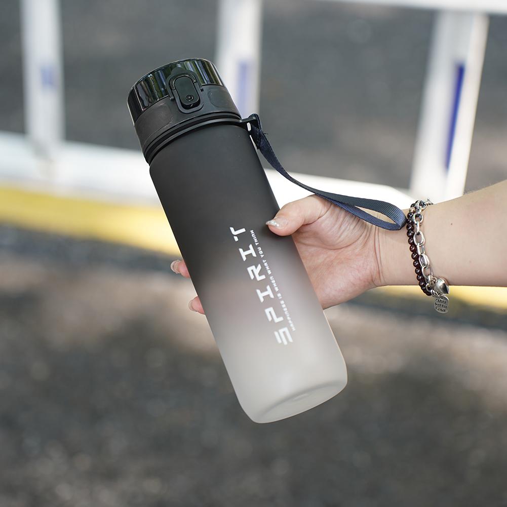 Fitness Sports Water Bottle Frosted Water Bottle Leakproof Large Capacity Reusable Water Bottles for Fitness Gym Outdoor Sports