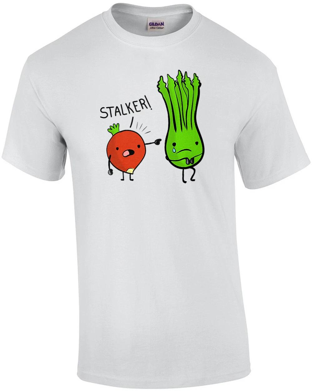

Stalker - Beet and Celery food pun t-shirt M