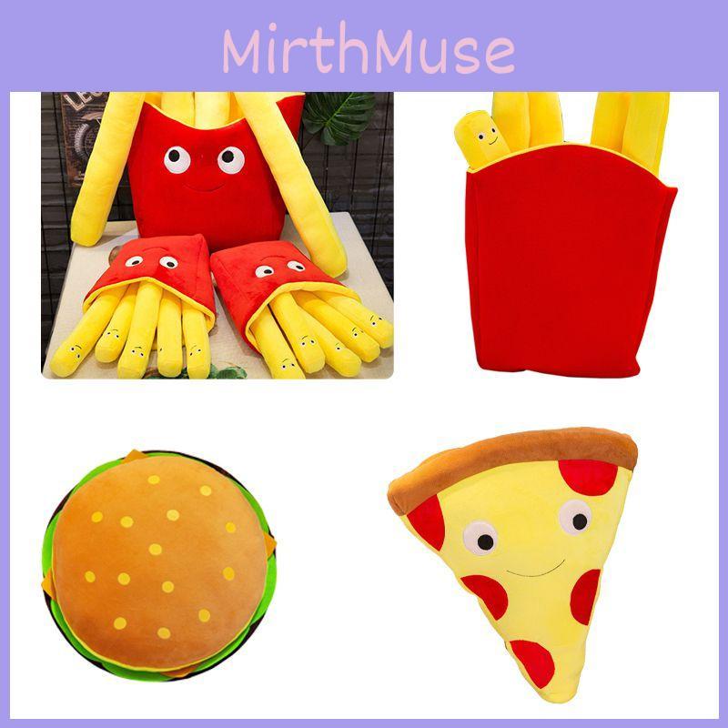 Adorable And Comfortably Plush Cute French Fries Stuffed Toy And Pizza Cushion