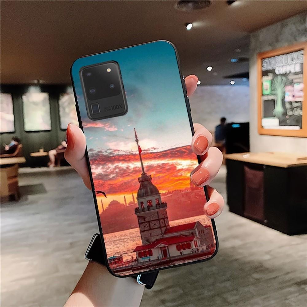 Turkey Istanbul Scenery Phone Case For Samsung S 9 10 20 21 22 23 30 23plus lite Ultra FE S10lite Fundas