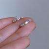 Minimalist Horse Eye Cubic Zirconia Geometric Ear Cuff with Rhinestone Inlay