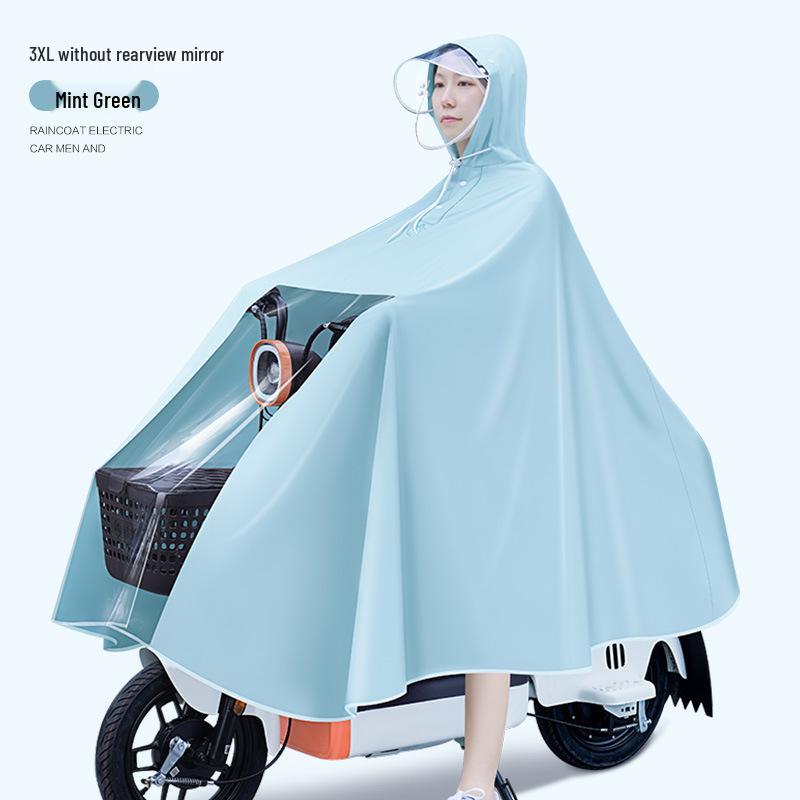

Long Electric Motorcycle Thickened PVC Waterproof Raincoat: Anti-Heavy Rain for Cycling and Electric Vehicles.