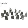 Halloween Tabletop Decoration 14 Pcs Mini Tombstone Model, 3D Printed Miniature Cemetery Gravestone Scenery Props for Gaming Decor, Diorama