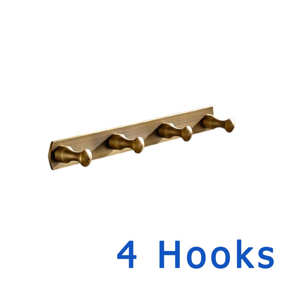 

Настенный крючок Латунь Античная бронза Матовый черный Туалет Ванная комната Хранение Пальто Полотенце Одежда Дверной держатель Вешалка 4 5 6 рядов крючков