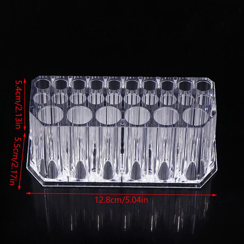 26 Holes Nail Brushes Storage Box Makeup Brushes Holder Acrylic Nail Tools Stand Organizer Nail Art Bushes Storage Showing Shelf