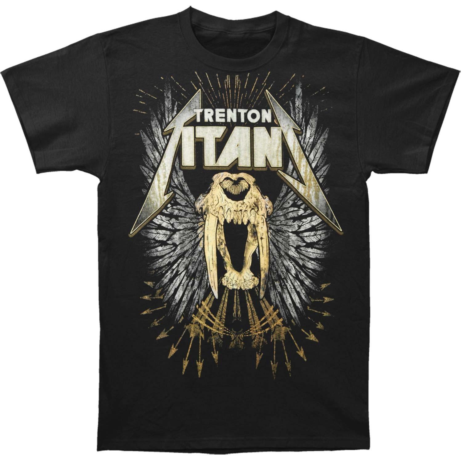 Men s Trenton Titans Logo T-Shirt Mens Womens Tees Top  Black S