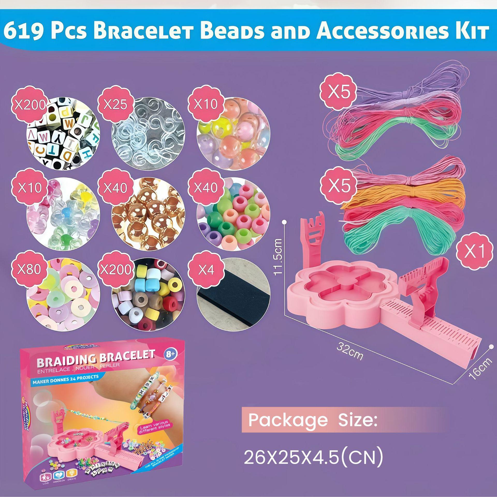 Children s Multifunctional Bracelet & Hair Tie DIY Jewelry Kit