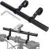 Extensie Ghidon Bicicletă cu Cleme și Cheie Hexagonală, Extensie Ghidon Universală din Aluminiu pentru Bicicletă 1"-1.25" pentru Lampă, Vitezometru