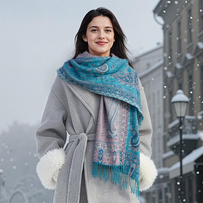 Luxury Brand Autumn Cashmere Shawl Scarf Lady Wrap Warm Winter Scarves Jacquard Design Print Female Foulard Pashmina Stoles