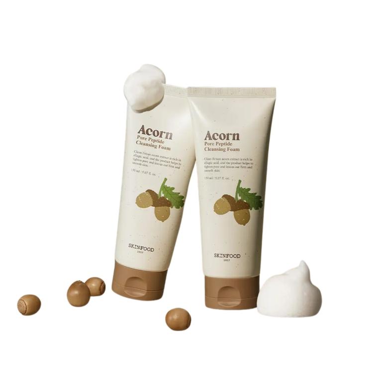 [Skin Food] Eichel Porenstraffender Reinigungsschaum Elastizitätssteigernd & Tiefenreinigend für das Gesicht – 150ml
